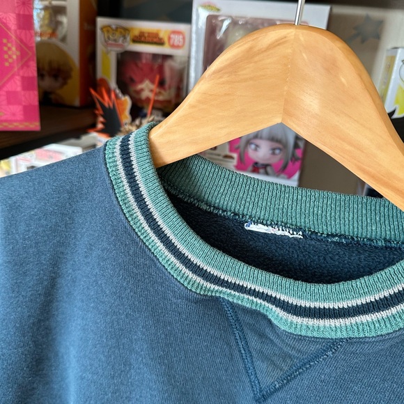 Vintage Champion Reverse Weave Blue Crewneck Women’s L Oversized USA Made - Picture 2 of 9